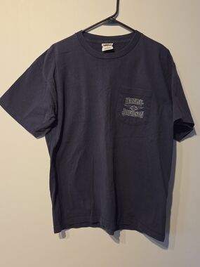 Harley-Davidson Men’s Blue Pocket Tee Uke's Kenosha,  WI